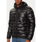 Blauer - Wave - Gewatteerd Donsjack - Zwart - Vaste Capuchon