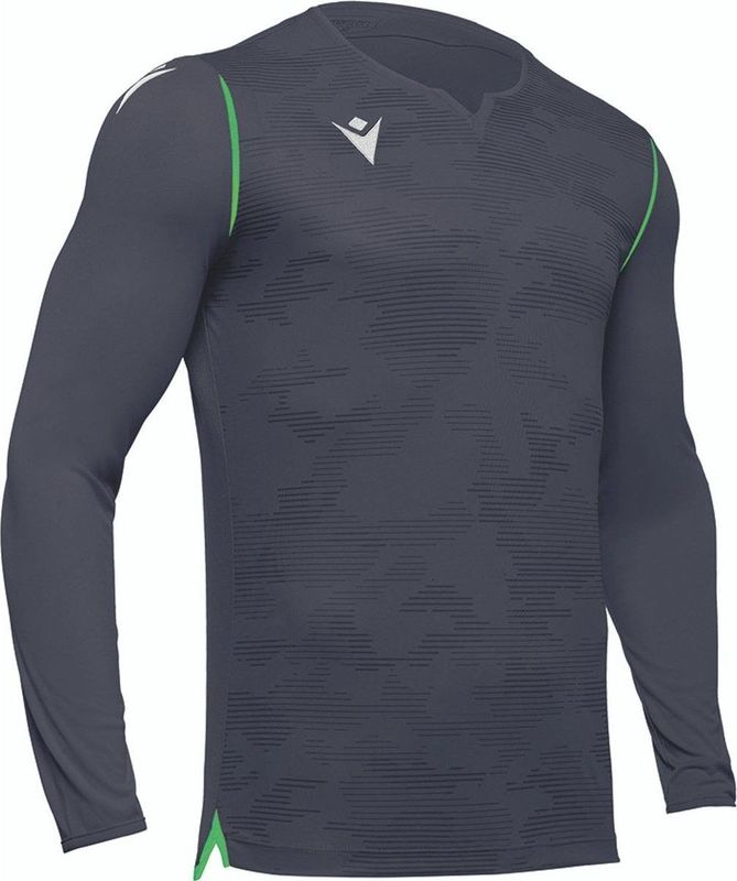 Macron - Ares - Keepershirt - Antraciet / Fluogeel - Lange Mouw - Kinderen