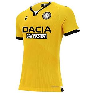 Macron UDI M20 shirt wedstrijden Third Officiële Mm SR, Udinese voetbal 2020/21, heren, geel, XL