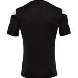 Macron - Polis Shirt - Korte Mouw - Zwart / Wit - Voor Kinderen