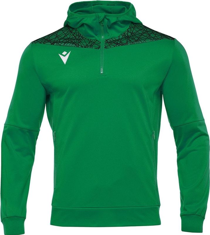 Macron - Ishtar Ziptop - Groen/Zwart - Kinderen - Met Kap