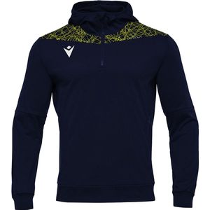 Macron - Heren Hoodie - Grijs - Katoen - Met Kangoeroezak