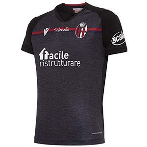 Macron Bfc M20 Gara Third Mm Jr, derde kindershirt Bologna FC 20/21, zwart, JL