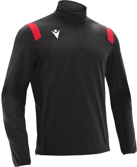 Macron - Gange - Sweatshirt - Zwart - Katoen - 1/4 Rits