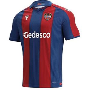 Levante UD Official First Kit T-Shirt,Unisex,Blue and Burgundy,L