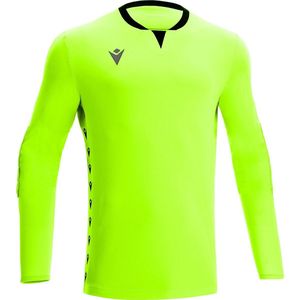 Macron Eridanus Keepershirt Lange Mouw Kinderen - Fluogeel Zwart Y
