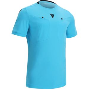 Macron Frisk Scheidsrechtersshirt Korte Mouw Heren - Neon Sky