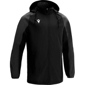 Macron Excellence Elbrus Regenjas Heren - Zwart / Donkergrijs | Maat: L