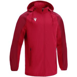 Macron Excellence Elbrus Regenjas Kinderen - Rood / Donkerrood | Maat: 9-10 Y