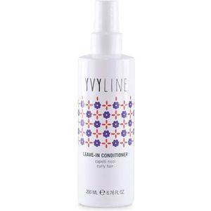 YVYLINE Conditioner leave in conditioner voor krullend haar, 200 ml, hydrateert en vormt krullen, spray zonder uitspoelen, zonder parabenen, siliconen, gemaakt in Italië