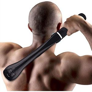 Elektrisch rug- en lichaamsscheerapparaat voor heren, groot scheerapparaat met verstelbare lengte, telescopische handgreep voor mannen, rughaar, lichaamsverzorging, trimmer, afstand, verstelbare