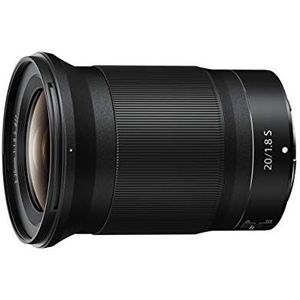 Nikon Nikkor Z 20 mm f/1.8 S, lens met vaste brandpuntsafstand, heldere, ultragroothoeklens f/1.8, zwart