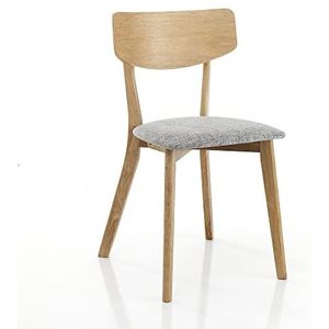 Oresteluchetta 2 stoelen Tokyo Light, Abies Alba, eiken, 80 x 44 x 47 cm, 2 stuks