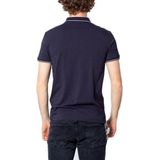Armani Exchange Hidden Buttons, stretch katoenen poloshirt voor heren (1 stuk), Blauw