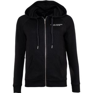 Armani Exchange - Zip-Through Sweatshirt - Zwart - Katoen/Polyester