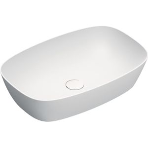 Catalano Alvea Opzetwastafel 60x40cm - Mat Wit - Keramiek - Rechthoekig - 8058647591193 - Wastafels - Opzetwastafels