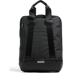 Moleskine - Metro Verticale tas voor laptop, laptop, iPad en tablet tot 15 inch, waterdichte pc-rugzak, afmetingen 31 x 42 x 10 cm, zwart, zwart.