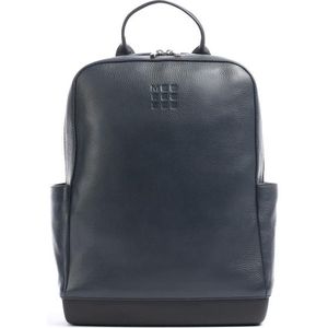 Moleskine Classic Leather Collection Rugzak, geschikt voor laptops en tablets tot 15 inch, saffierblauw, 32 x 42 x 11 cm