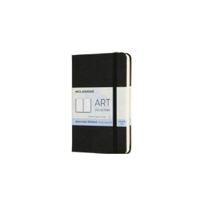 Moleskine Aquarell-Notizbuch Pocket A6 200g/qm 30 Blatt Hardcover schw