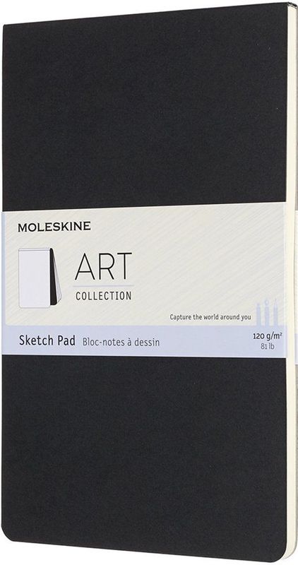 Moleskine Skizzenblock Large A5 120g/qm Kartoneinband schwarz