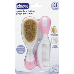 Chicco - Baby Moments Haarset - Pink - Haarkammen en -borstels - 2 st