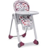 Chicco - Polly Progres5 - Eetstoel en Stoelverhoger - Rood - Kantelbare Rugleuning - 8 Hoogtes