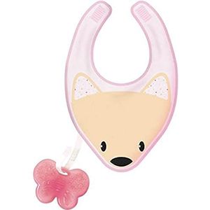 Chicco Fresh Teething Ring with Bib 3 In 1 Pink 4m+