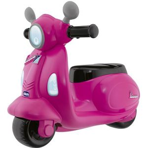 Chicco - Vespa Primavera loopfiets – 1 tot 3 jaar – met elektronisch bedieningspaneel – afneembare zijwieltjes – roze