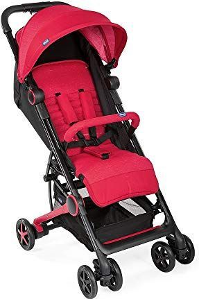 Chicco - Buggy Miinimo3 - Rugleuning 4 Standen Verstelbaar - Ultracompact - Vanaf Geboorte tot 15 kg - Red Passion