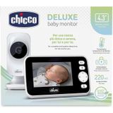Chicco Deluxe Video Babyfoon, Videocamera om Toezicht te Houden op Baby's en Kinderen met 4,3 inch LCD-kleurenscherm, 220m Bereik, Nachtvisie, Thermometer, Muziek en Witte Ruis, Lange Batterijduur