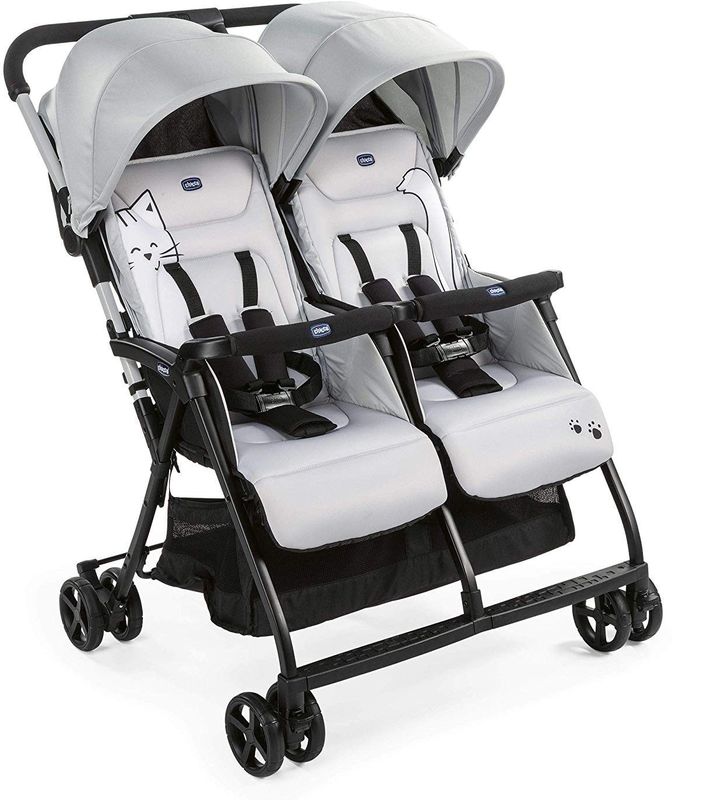 Chicco Ohlala Twin Buggy - Silver Cat