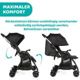 Dubbele Kinderwagen Ohlala' Twin CHICCO Black Night