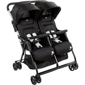 Dubbele Kinderwagen Ohlala' Twin CHICCO Black Night