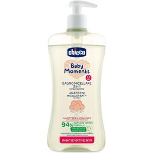 Chicco Baby Moments Sensitive micellair shampoo voor Lichaam en Haar 500 ml