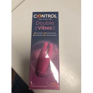 CONTROL Double vibes stimulateur clitoris avec double pointe vibrante