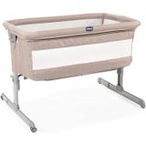 Chicco - Co-Sleeper Next2Me - Aanschuifwieg voor Baby - Instelbare Hoogte - Veilige Installatie - Babybed Inclusief Matras - Lichtbruin (Sand)