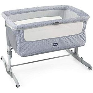 Chicco - Co-Sleeper Next2Me Dream - Aanschuifwieg voor Baby - Instelbare Hoogte - Veilige Installatie - Babybed Inclusief Matras - Silver