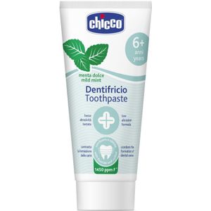 Chicco Toothpaste Mild Mint Kinder Tandpasta met Fluoride 6 y+ 50 ml