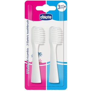 Chicco - Replaceable Brush Heads - Vervangende Opzetstukken voor Tandenborstel - 2 Stuks