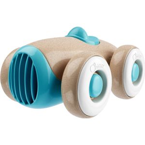 Chicco Eco+ Speelgoed Auto - Kleine Oldtimer op Houtbasis - Vrijlopende Wielen - Verfloos & Lichtgewicht - Gemaakt van Gerecycled Materiaal - Kinderspeelgoed - Blauw - 13 x 8 x 6 cm