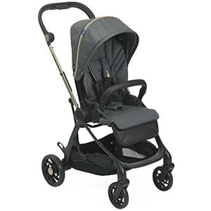 Chicco One4Ever Lichte en compacte kinderwagen van 0 maanden tot 4 jaar, maximale belastbaarheid 22 kg, opvouwbaar, verstelbare rugleuning, automatische sluiting, zon- en regenbescherming, groen