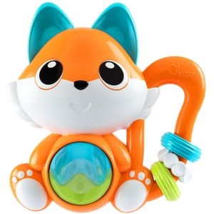 Chicco Fox Musical rammelaar, elektronisch speelgoed met geluiden en handactiviteiten, bijtoren bij tanden, ontwikkeling van handmatige en visuele vaardigheden, voor kinderen van 6 tot 36 maanden