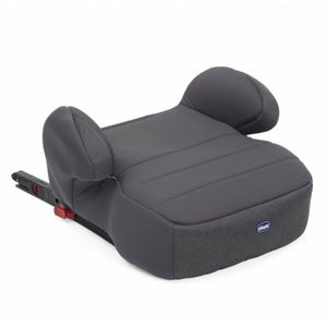 Chicco, Quasar Fix i-Size, autostoeltje 7-12 jaar (126-150 cm), gemakkelijk te installeren met Isofix-systeem, met gevoerde armleuningen en comfortabele zitting, grijs