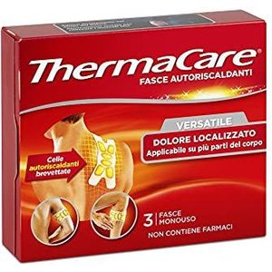 ThermaCare Veelzijdige, zelfverwarmende therapeutische warmtebanden voor lokale pijn, 8 uur constante warmte, 3 wegwerpbanden