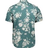 Replay - Overhemd - Korte Mouwen - Allover Bloemen Patroon - Wit