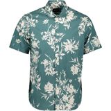 Replay - Overhemd - Korte Mouwen - Allover Bloemen Patroon - Wit