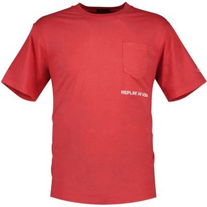 Replay - M6815 - T-shirt - Rood - Korte Mouwen