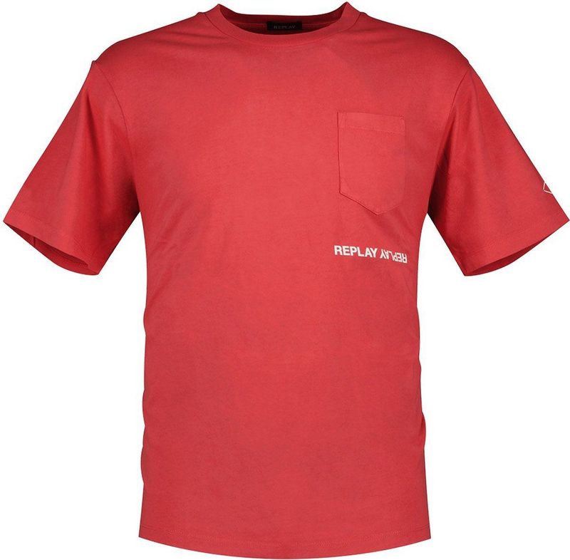 Replay - M6815 - T-shirt - Rood - Korte Mouwen