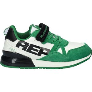 REPLAY Shoot Jr Suède Sneakers Groen/Wit