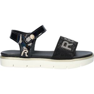 Replay - Sandaal - Zwart - Metallic - Klittenband Sluiting